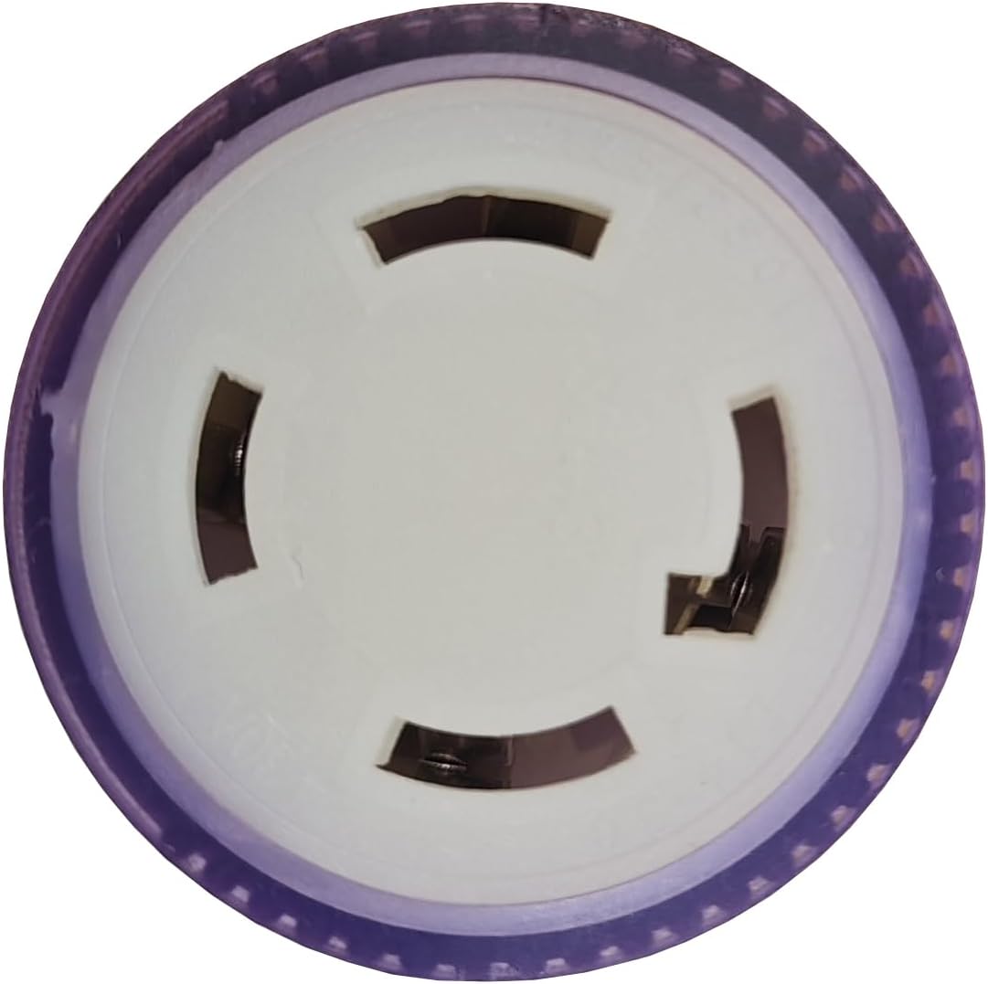 Parkworld Generator 4-Prong 30amp Flat Extension Cord for Transfer Switch and EV Charger, NEMA L14-30P to L14-30R Female with Lighted. (50FT)