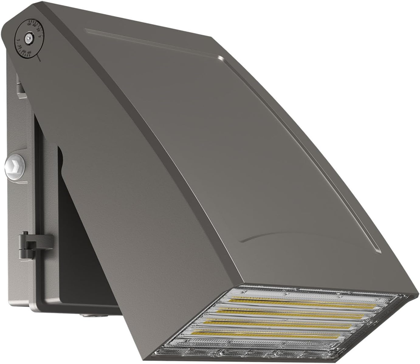 60W LED Wall Pack Light with Dusk to Dawn Photocell, 8400LM, 5000K Daylight, 100-277Vac 90° Adjustable Full Cut-Off Wall Pack, Waterproof Outdoor Security Lighting for Barn Warehouse, UL Listed,1 Pack