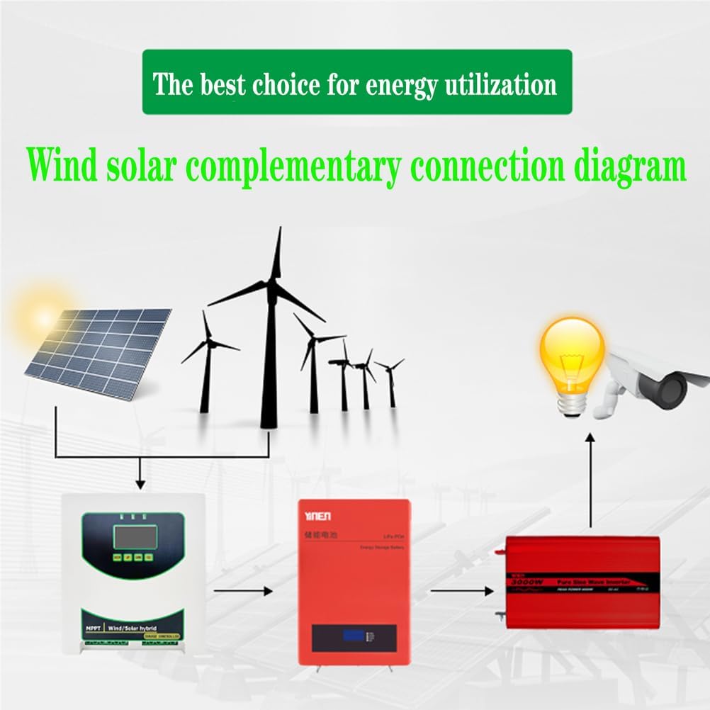 48v,20000W Solar Hybrid System MPPT Charge Controller,Wind Turbine Solar Panel with Dump Load Wind 12V 24V Auto 48V Regulator