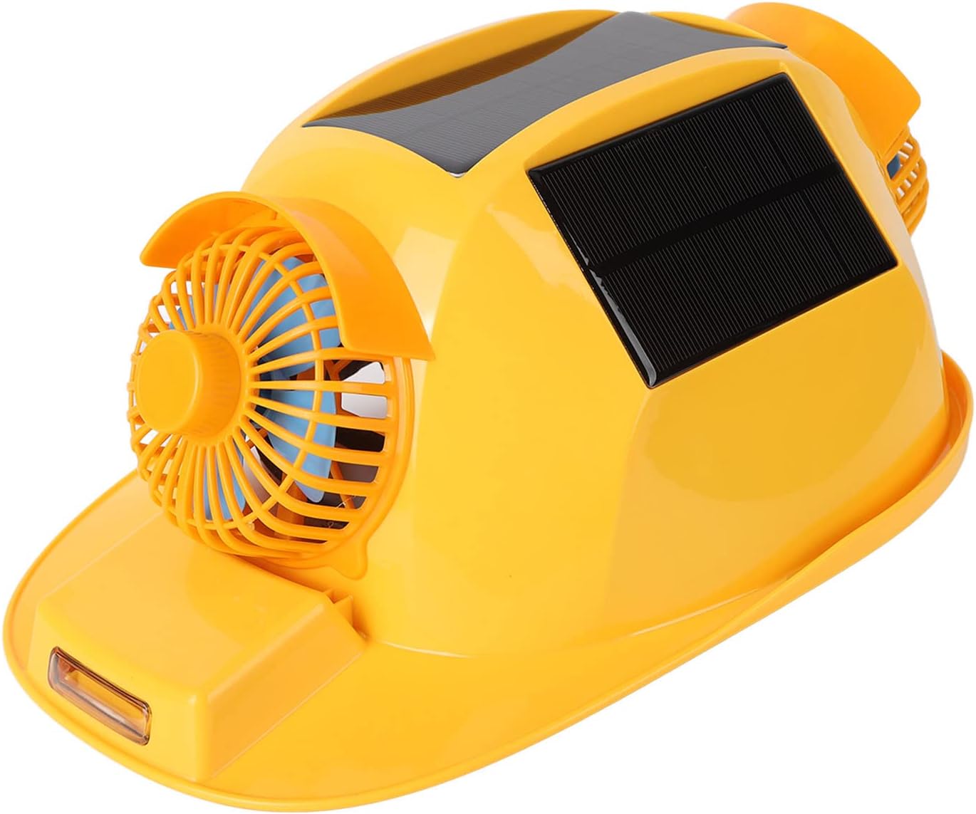 Ventilating Hard Hat Solar Power Double Fan Lightweight Bump Hat Helmet with Light for Construction Home Improvement