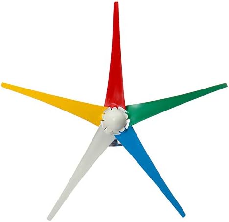 9000W Horizontal Wind Generator 12/24V 5 Blade Wind Turbines Generator Windmill Energy Turbines Charge for Home