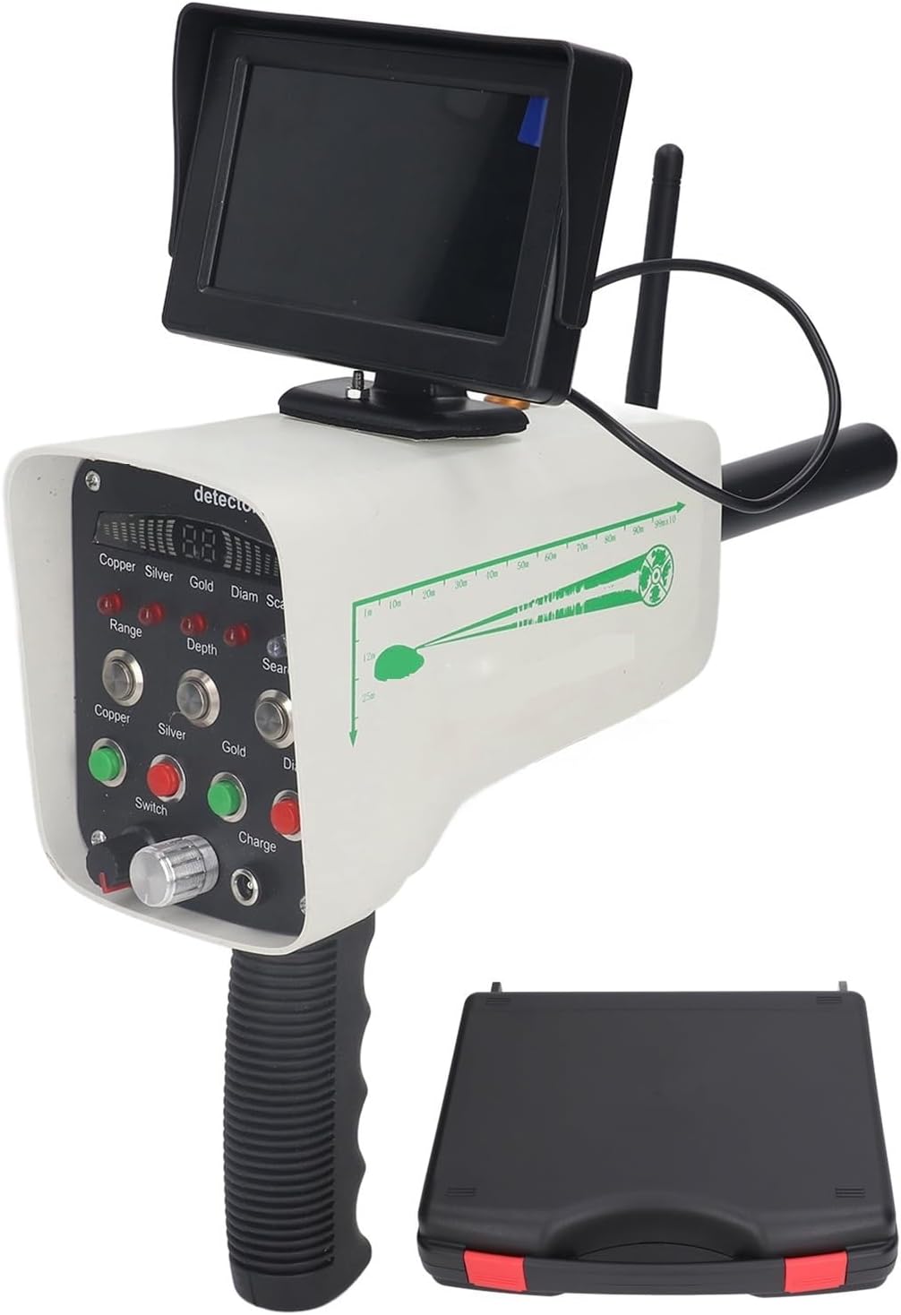 Metal Detectors Underground Metal Finder Large Capacity Long Service Life Long Range Gold Detector Wide Uses for Finding Copper High Accuracy