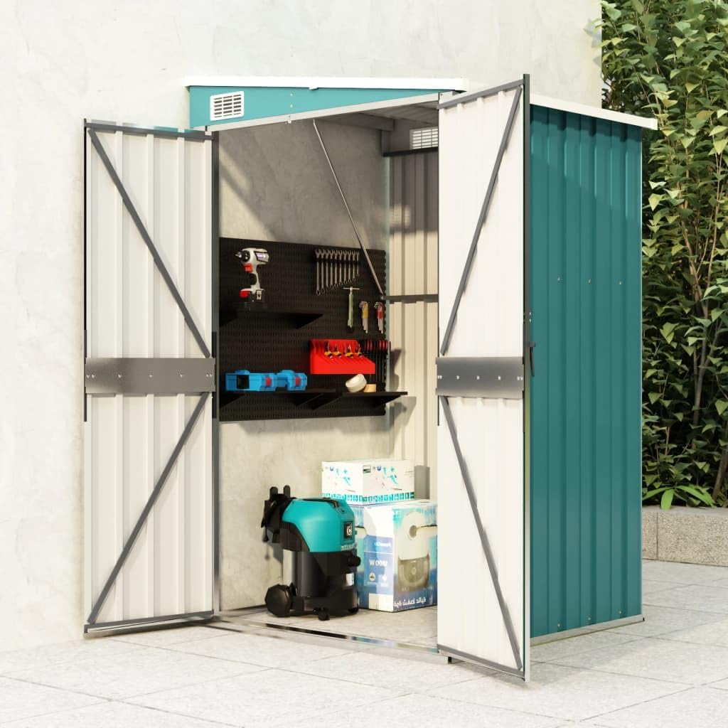 Wall-Mounted Garden Shed Green 46.5