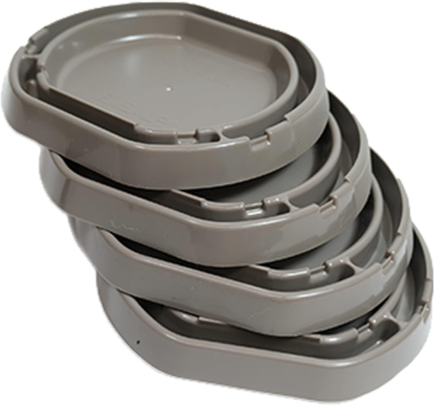 BEAPCO 24-Pack Bed Bug Detector Interceptors | Eco Friendly Bed-Bug Traps for Bed-Frame Legs |(6.5” × 6 “ x 3”)| Interceptor, and Monitor for Pest Control (Gray)