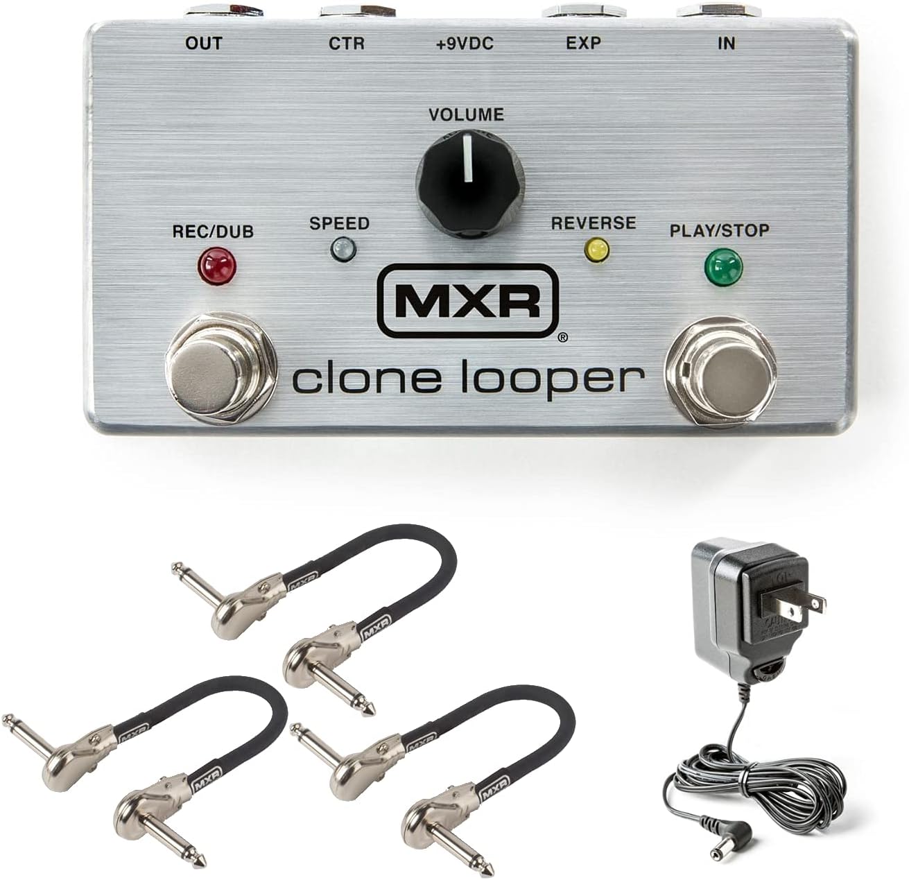 MXR M303 Clone Looper Pedal Bundle with 3 MXR Patch Cables