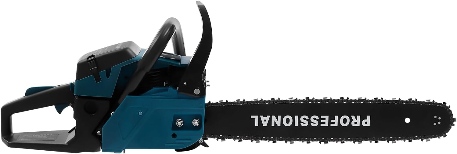 58CC Gas Chainsaw Gas Powered Chainsaws, 2 Stroke 20'' Guide Board Petrol Gasoline Chain Saw for Wood Pruning, Tree Stump Trimming, Firewood Cutting