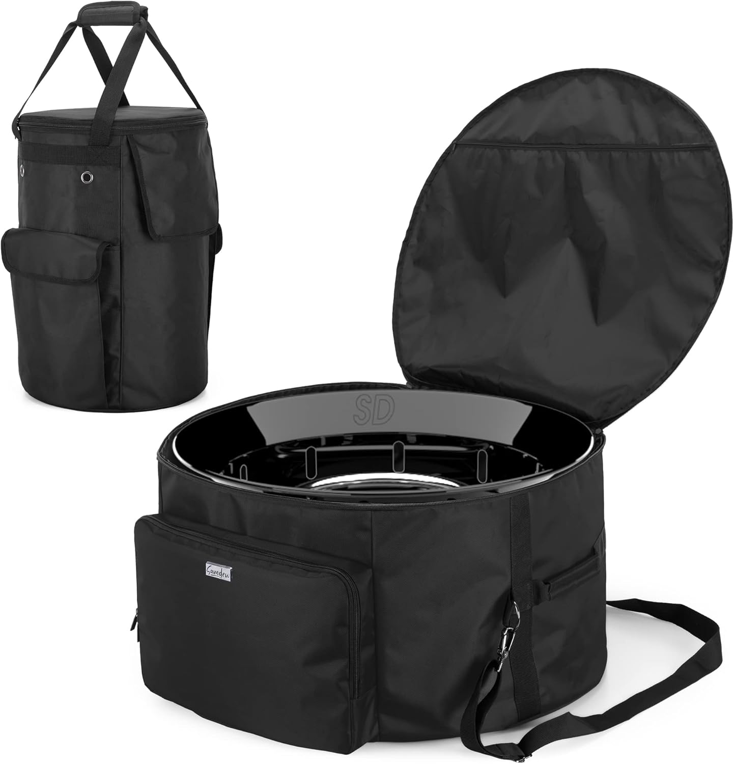 SAMDEW 24-Inch Outdoor Fire Pit Bag and 20lb Propane Tank Case, Black, Bag Only