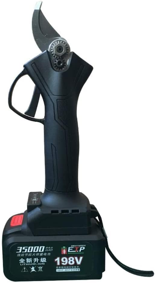 Electric Pruner Garden,Electric Pruning Shears Lithium Battery Pruning Shears high Power,Garden Electric Branch Scissors, Secateur Branch Cutter,Black