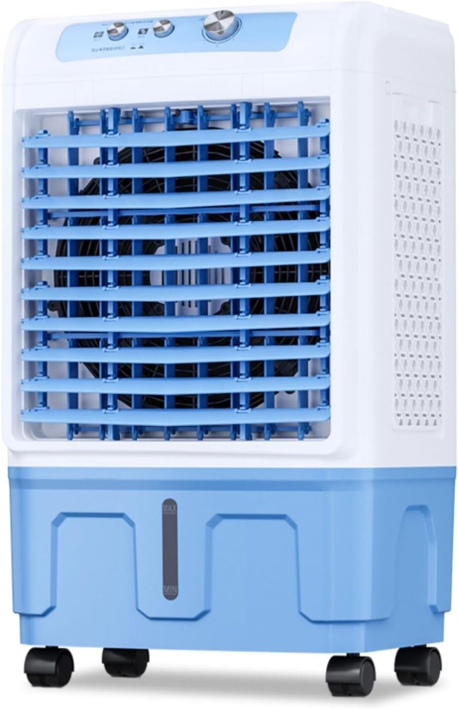 Portable Air Conditioner with 3 Speeds, 120° Oscillation, Large Water Tank, Ice Box Cooling, Quiet Air Cooler for Bedroom, Kitchen, and Rooms(84cm)