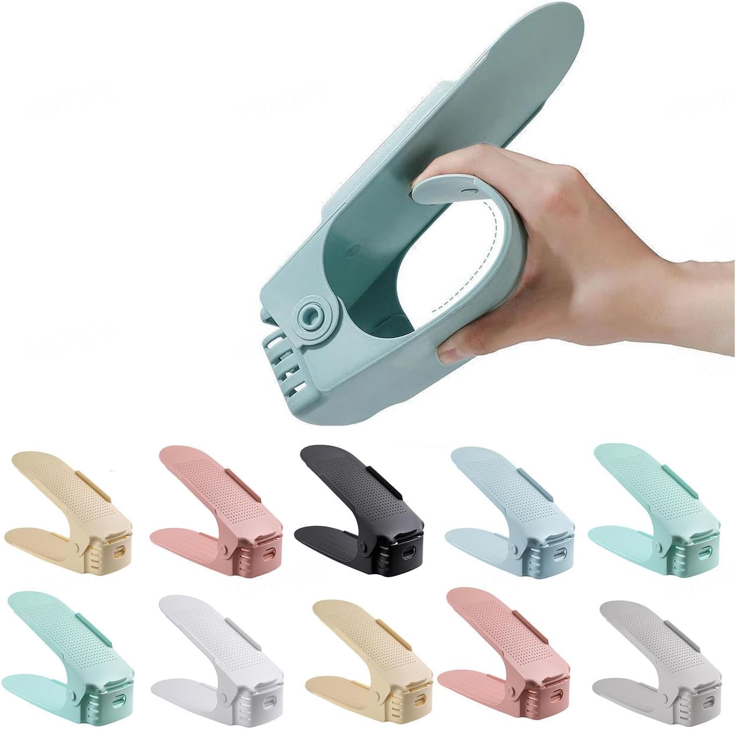 Shoe Stackers for a Pair of Shoes, Adjustable Shoe Stackers, Double Deck Shoe Slots Organizer for Freestanding Stacking Shoe Holder,Mixed-30