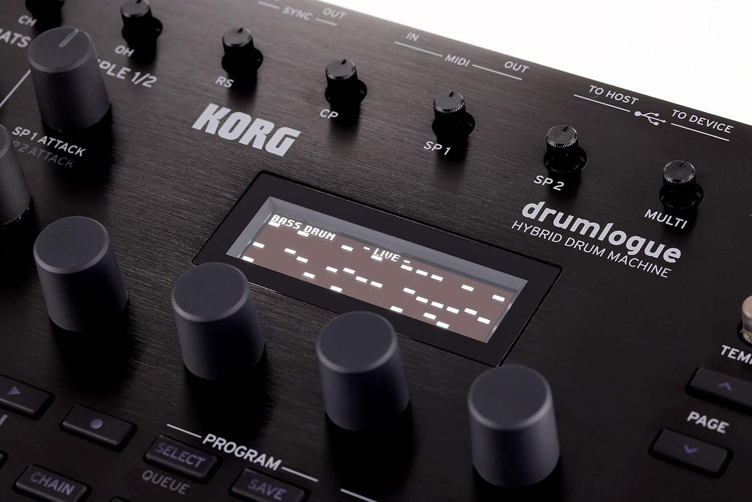 KORG drumlogue Hybrid Drum Machine (DRUMLOGUE)