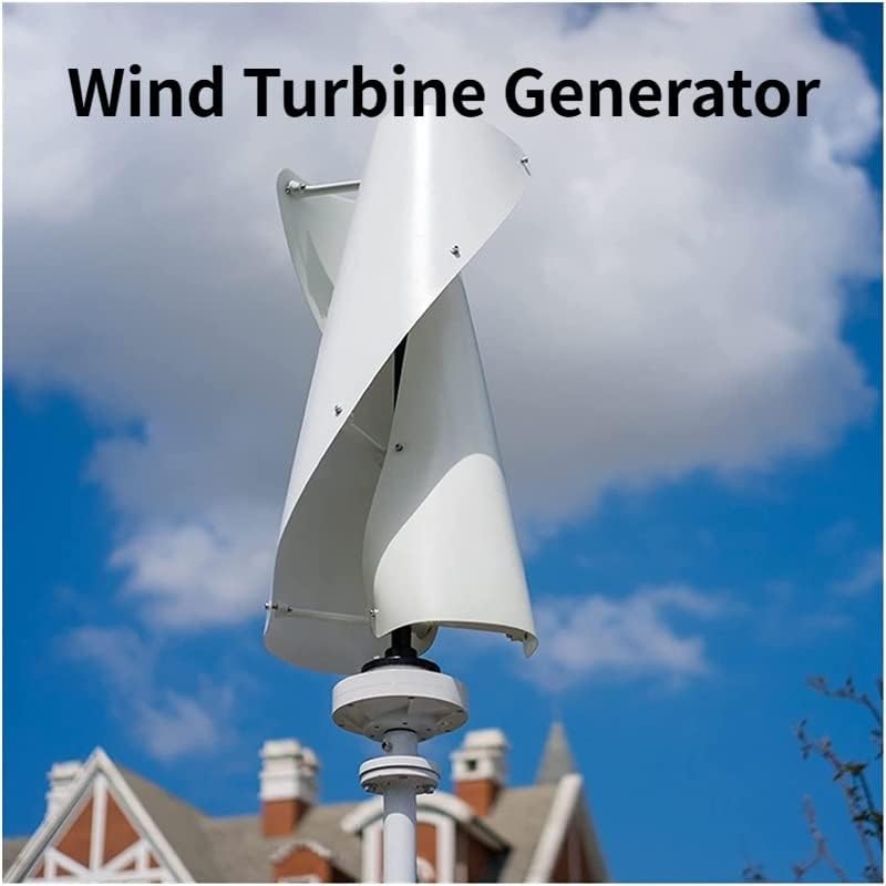 Wind Power Turbine Generator 8kw 10kw 24v 48v 8000w 10000w Wind Turbine Permanent Magnet Generator Vertical Axis Windmill with MPPT Controller (Color : Option 2, Size : White_12V_8KW)
