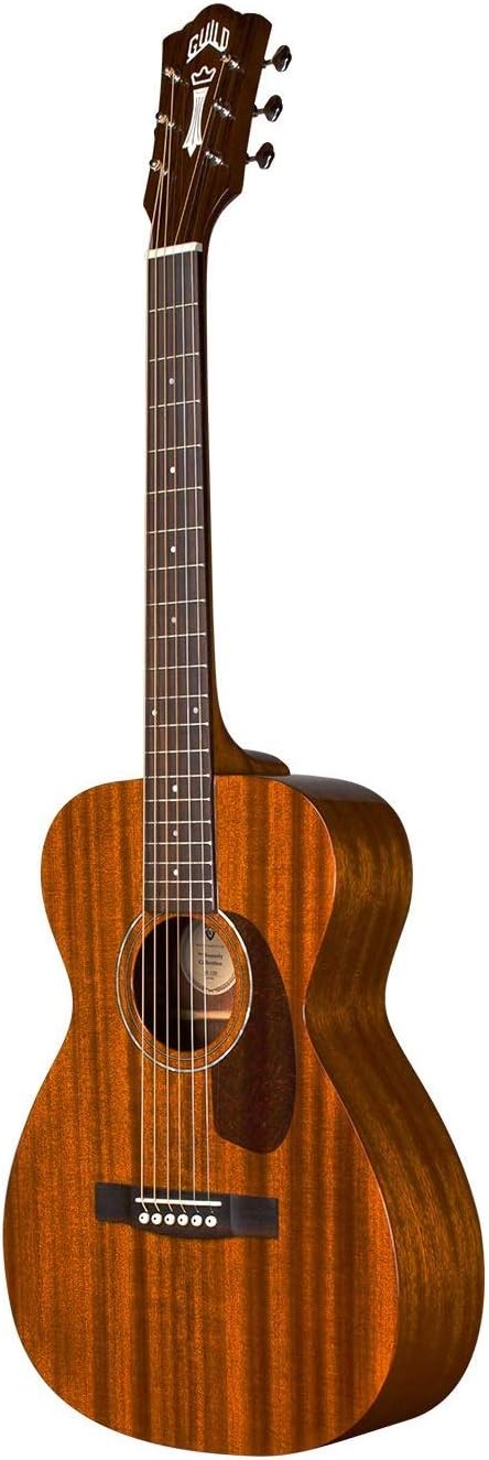 Guild Guitars M-120 Acoustic Guitar, in Natural, All Solid Woods Concert, Westerly Collection, with Premium Gig Bag