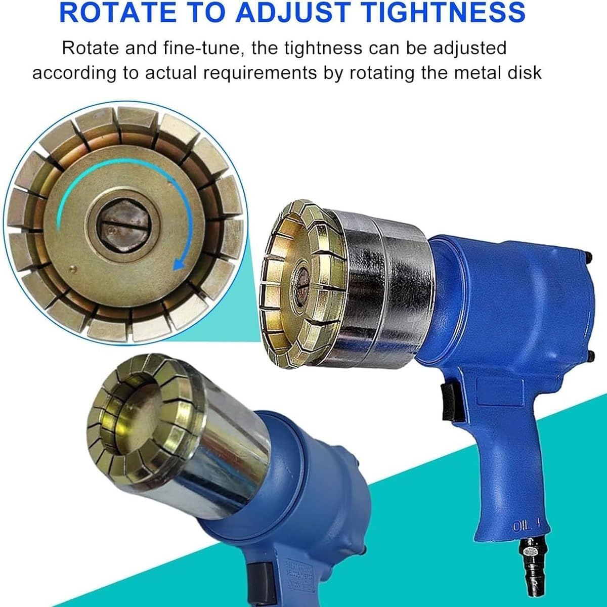 Pneumatic Oil Barrel Crimper,200L Oil Drum Capping Machine,35mm+75mm Pneumatic Seal Iron Cover Crimping Tool,1/4 Air Intake, 1300Lbs Pulling Force, for Factory, Packaging, Paint