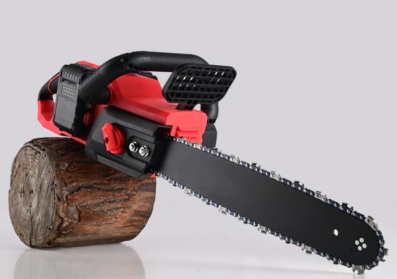 16 inch Cordless Chainsaw - 42V 2.0Ah Battery Powered Chain Saw, Electric Chainsaw, Auto Oiler, 2 Chains Included - for Tree Cutting, Yard Work & Landscaping