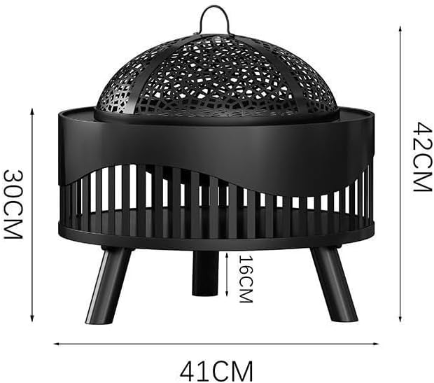 Outdoor Fireplaces Outdoor Courtyard Fire Pit Portable Heating Brazier Household Stove Indoor Heating Grill Garden BBQ Patio Furniture Fire Pits