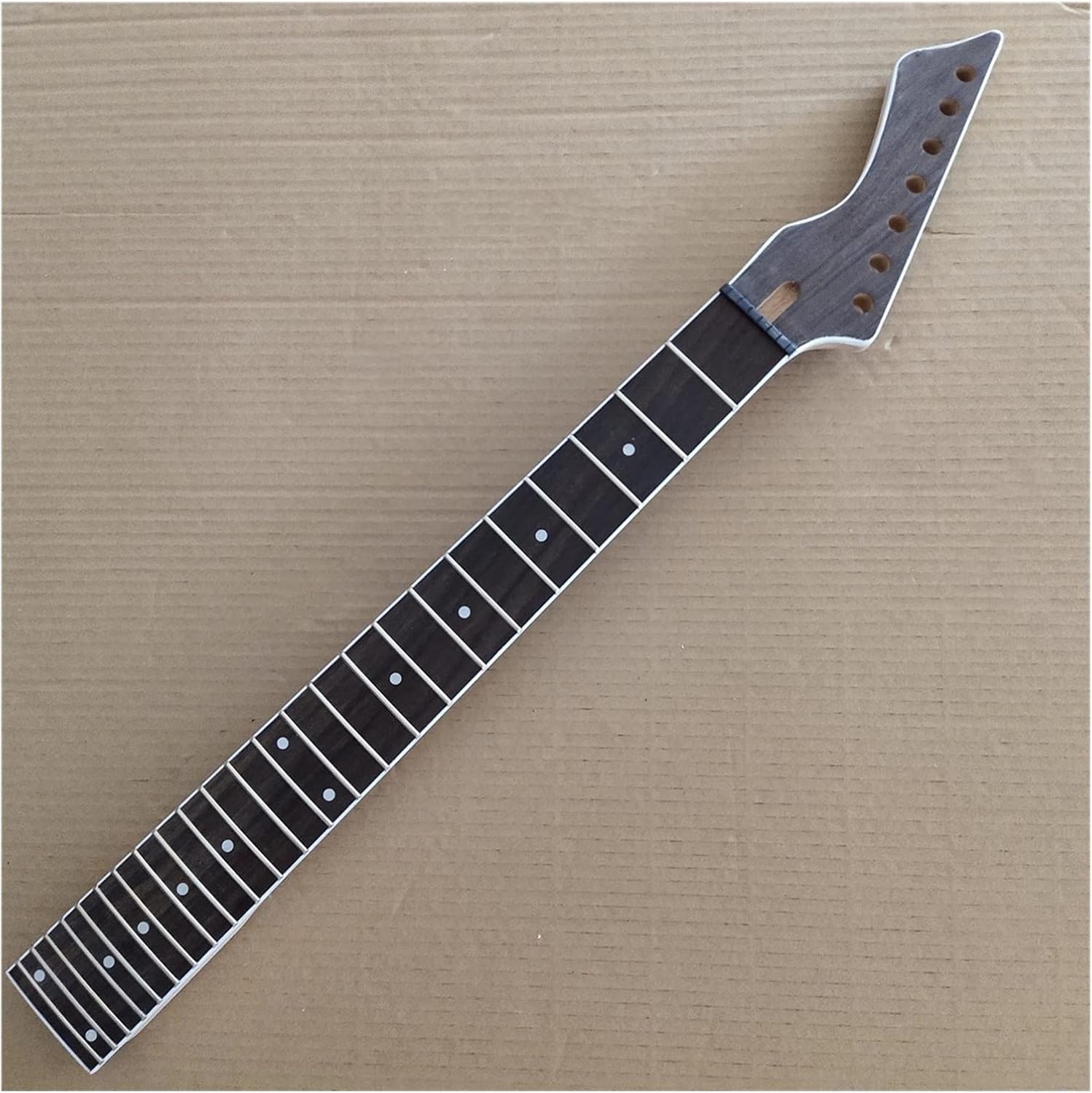 Unfinished Reverse Head 7 String Electric Guitar Neck Mahogany 24 Fret Rosewood Fingerboard Electric Guitar Neck