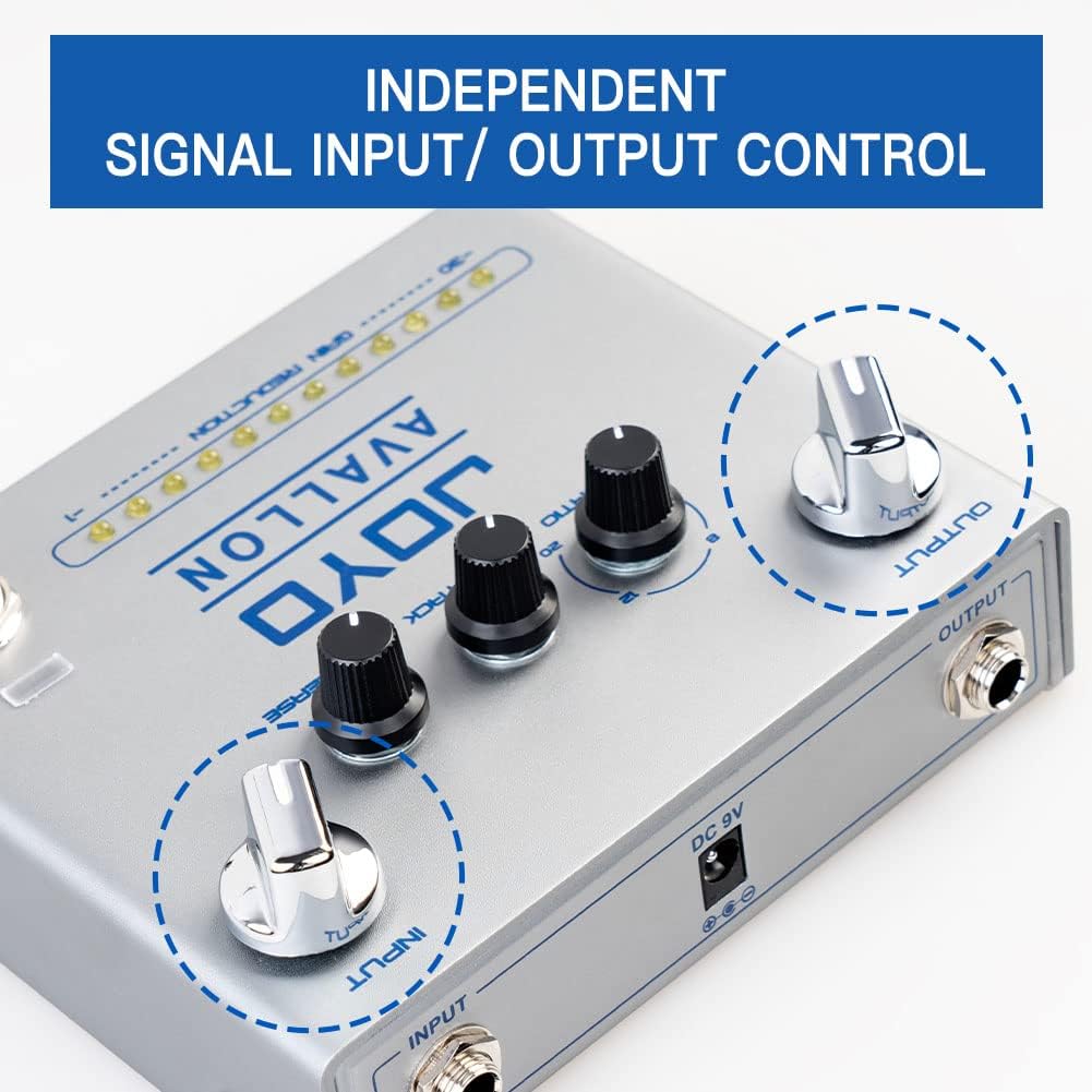 JOYO JF-22 Amplifier Simulation Distortion Pedal and R-19 Compressor Guitar Effect Pedals