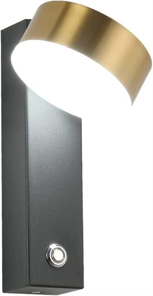 Adjustable Wall Sconce Lamp LED with Touch Switch 3000K Warm White Wall Mount Lighting Fixture, Indoor Wall Sconces for Stair Bedroom Bedside Reading