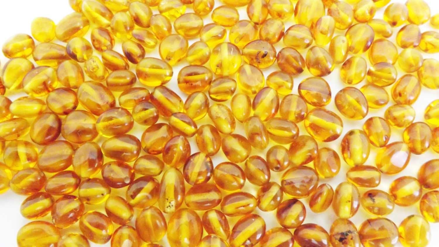 100 Grams Natural Baltic Amber Loose Beads 6mm - 9mm Drilled Approx 560-600 Beads Alluregem 21955