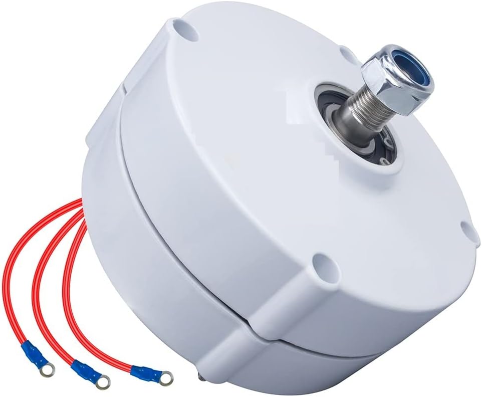 Wind Turbine Generator Kit, 100W 12V 24V Low RPM NdFeb Rare Earth Permanent Magnet Generator for DIY Horizontal Wind Turbine Wind Mil Generator for Hybrid Solar Wind System(AC12V,100W)