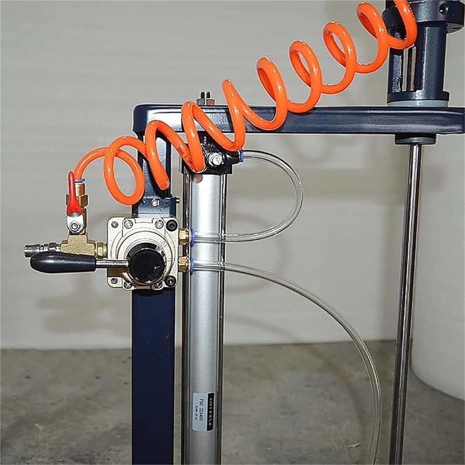 5 Gal/20L Stainless Steel Automatic Paint Stirring Machine,Pneumatic Bracket Mixer,Desktop Vertical Air Agitator,for Mixing