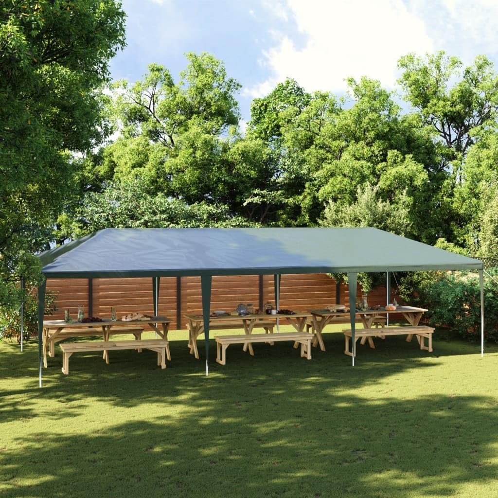Professional Party Tent 13.1'x29.5' Green 0.3 oz/ft,Spacious Outdoor Party Tent with UV and Water Resistance for All Your Gatherings Outdoor Structures, Outdoor Canopies, Gazebos