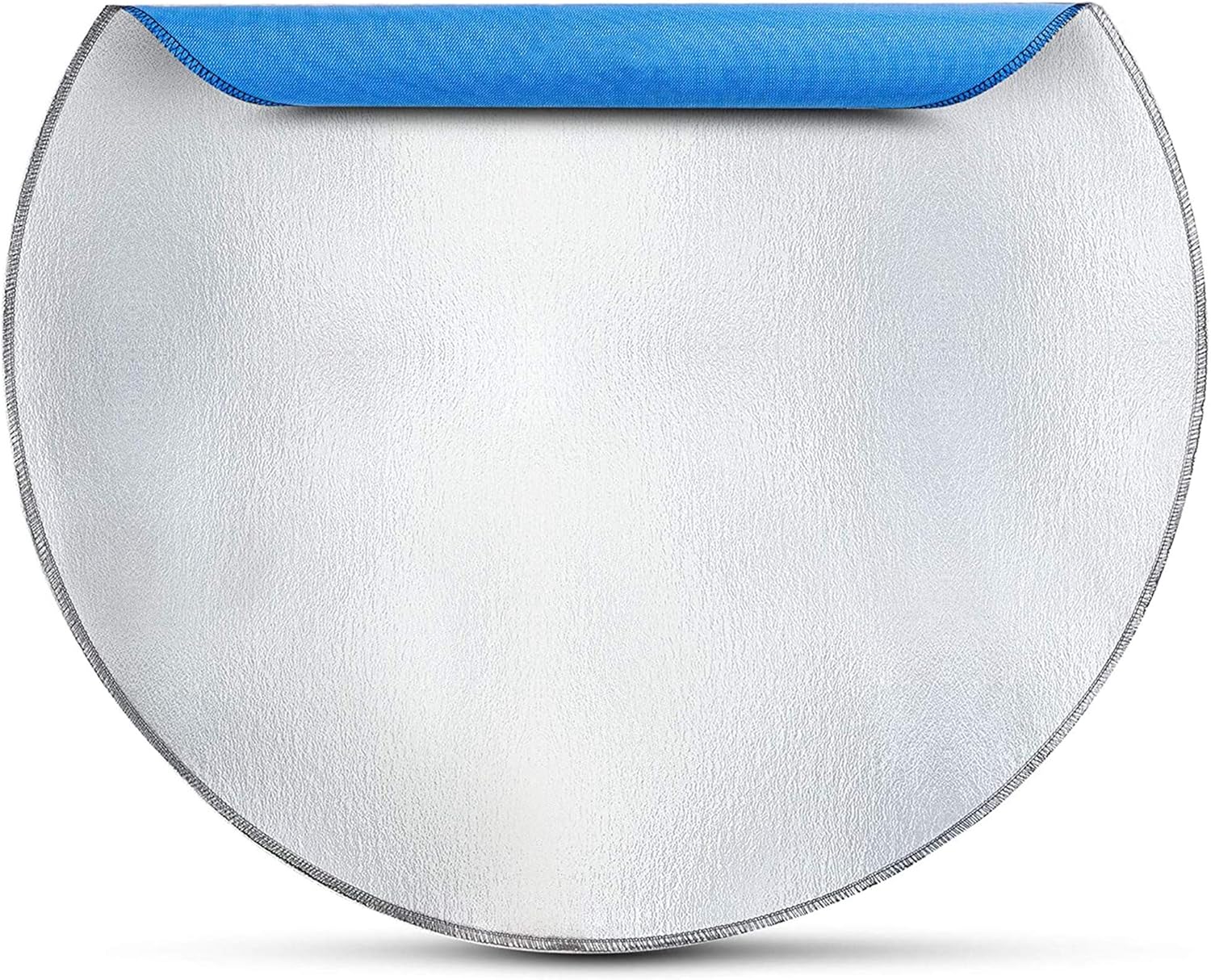 Blue Fire Pit Mat, with Fire Poker - Heat Resistant Mat - Fire Pit Protective Pad, Fire Pit Pad for Deck, Patio, Grass - Under Grill Mat,36 inch