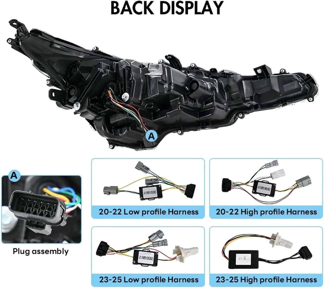 1Set LED Projector Headlight Assembly Compatible For Toyota Corolla 2020-2025 Front Head Lamps Sequential DRL Headlamp Accessories