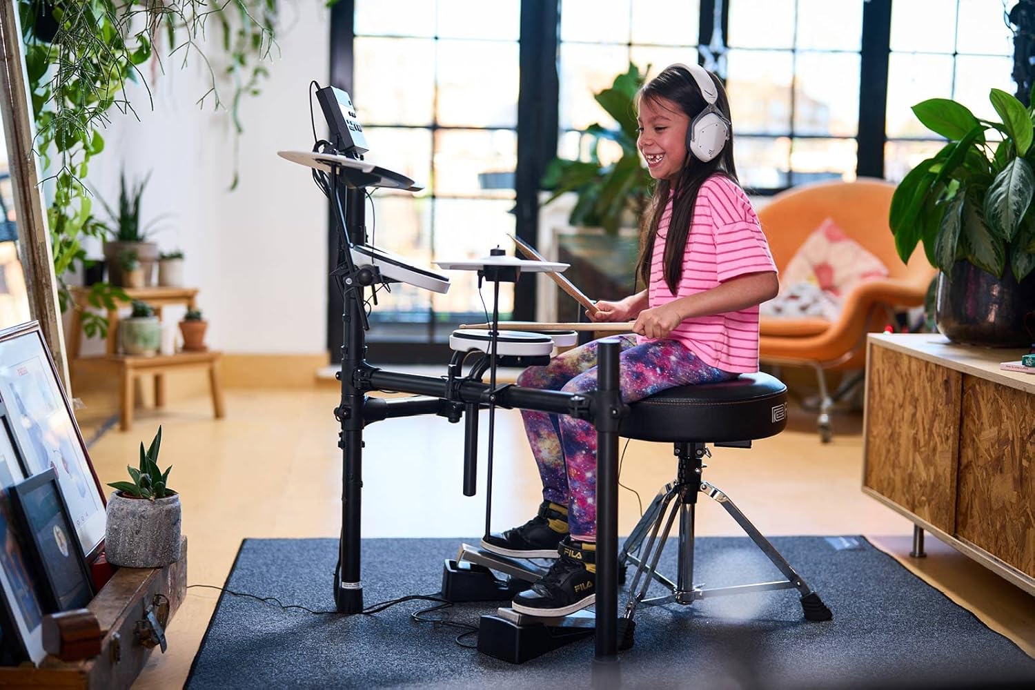 Roland TD-02K V-Drums | Entry-Level Compact Electronic Drum Kit with Expressive Playability, Noise-Reducing Features, Height-Adjustable Stand & Optional Bluetooth Expansion | Onboard Coach Function