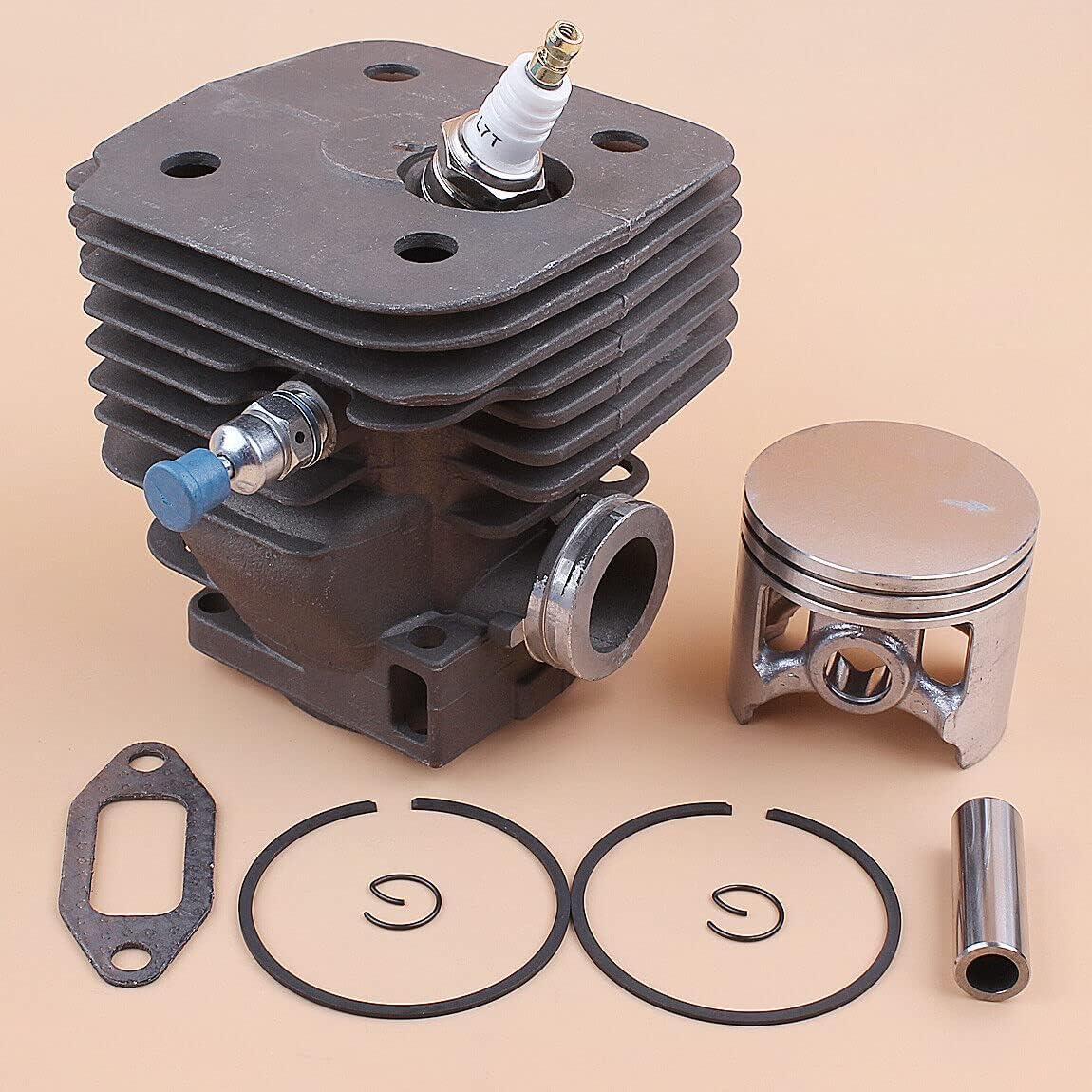 Replacement Spare Part for Chainsaw Cylinder Piston Top Kit for 395 395XP for Husquarna Chainsaw 56mm Big Bore 503993903