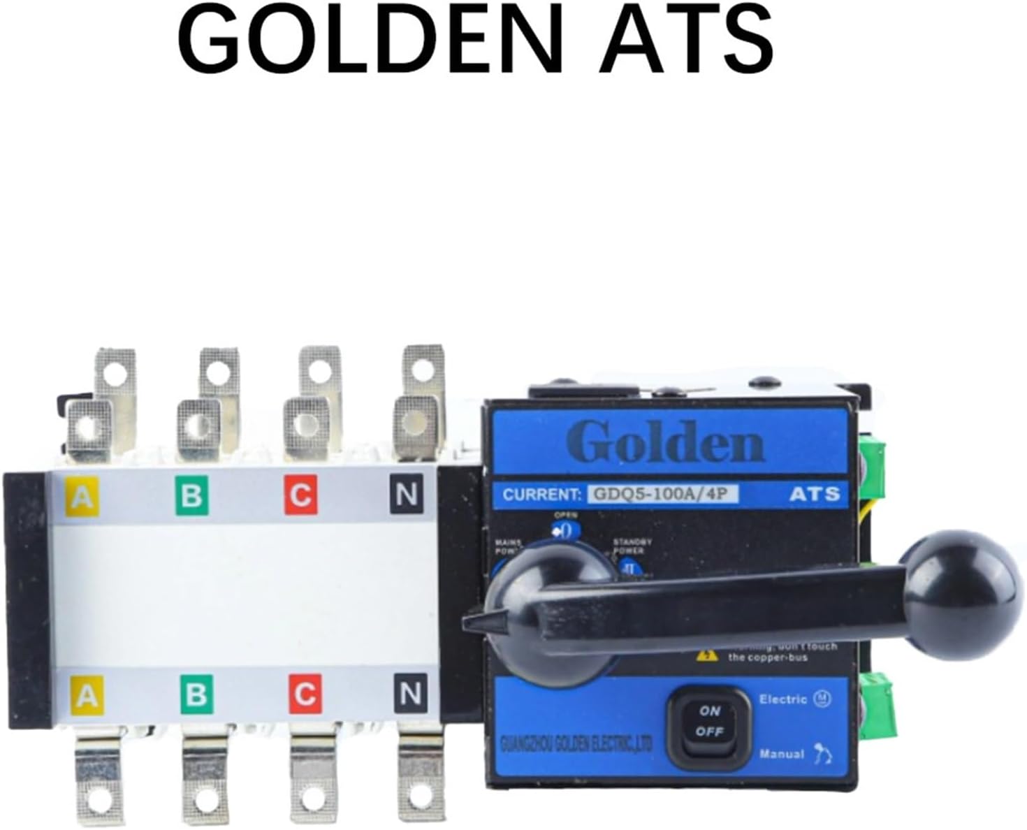 Golden 630A ATS 4P Generator Spare Parts Engine Accessories Electronics Automatic Transfer Switch Replace