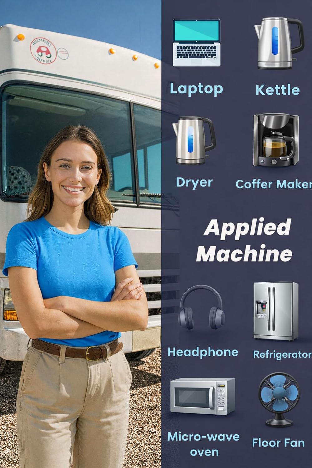 5000 Watt Pure Sine Wave Power Inverters, DC 12V to 110V Inverter with 0 AWG Battery Cables, Remote & LED Panel Control, 4 AC Outlets, 5V 3.1A USB, 20W Type-C, 10000 W Surge for RV, Truck, Off Grid