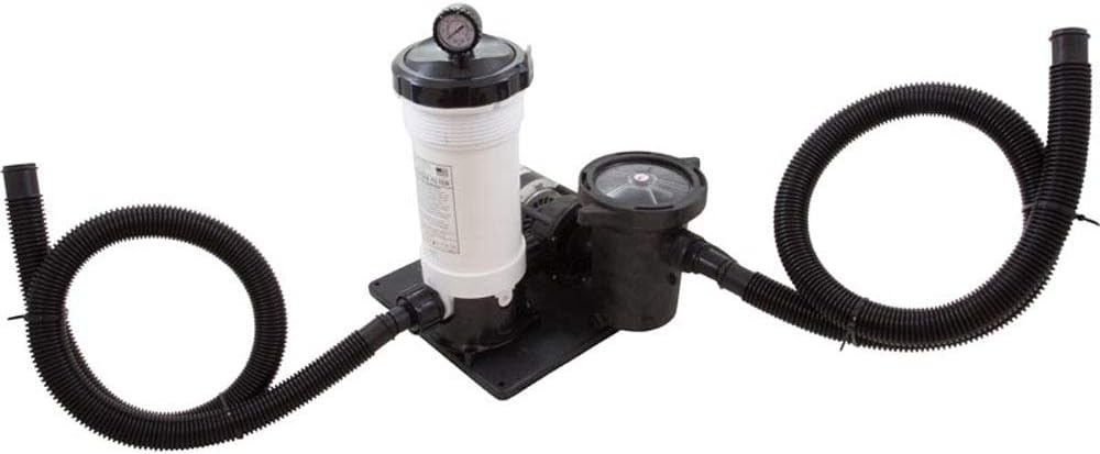 Waterway Plastics 806105098115 50 Sq.-Feet Complete 1 hp TWM Cartridge Above Ground Pool Filter System