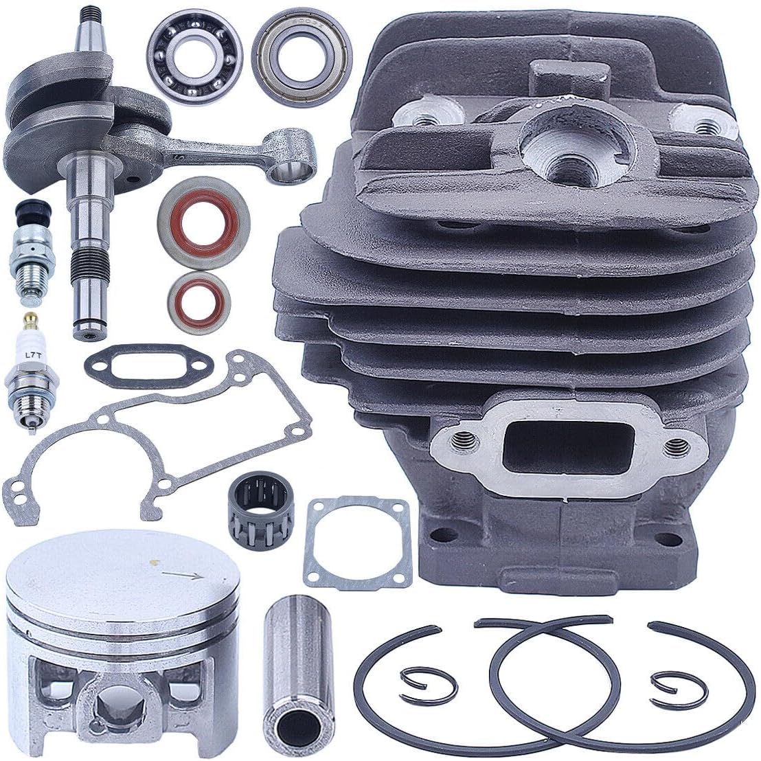 Replace Tool Spare Part for Machines 44.7mm Big Bore Cylinder Piston Kit 11210201217 for Stjhl MS260 026 PRO Chainsaw (#US-20072024-08318)