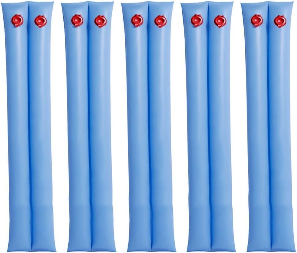 Pool Cover Weights - 8ft Heavy Duty Water Tubes for In-Ground and Above-Ground Pools, Leak-Proof Winter Pool Cover Accessories, 10 Pack(5PCS)