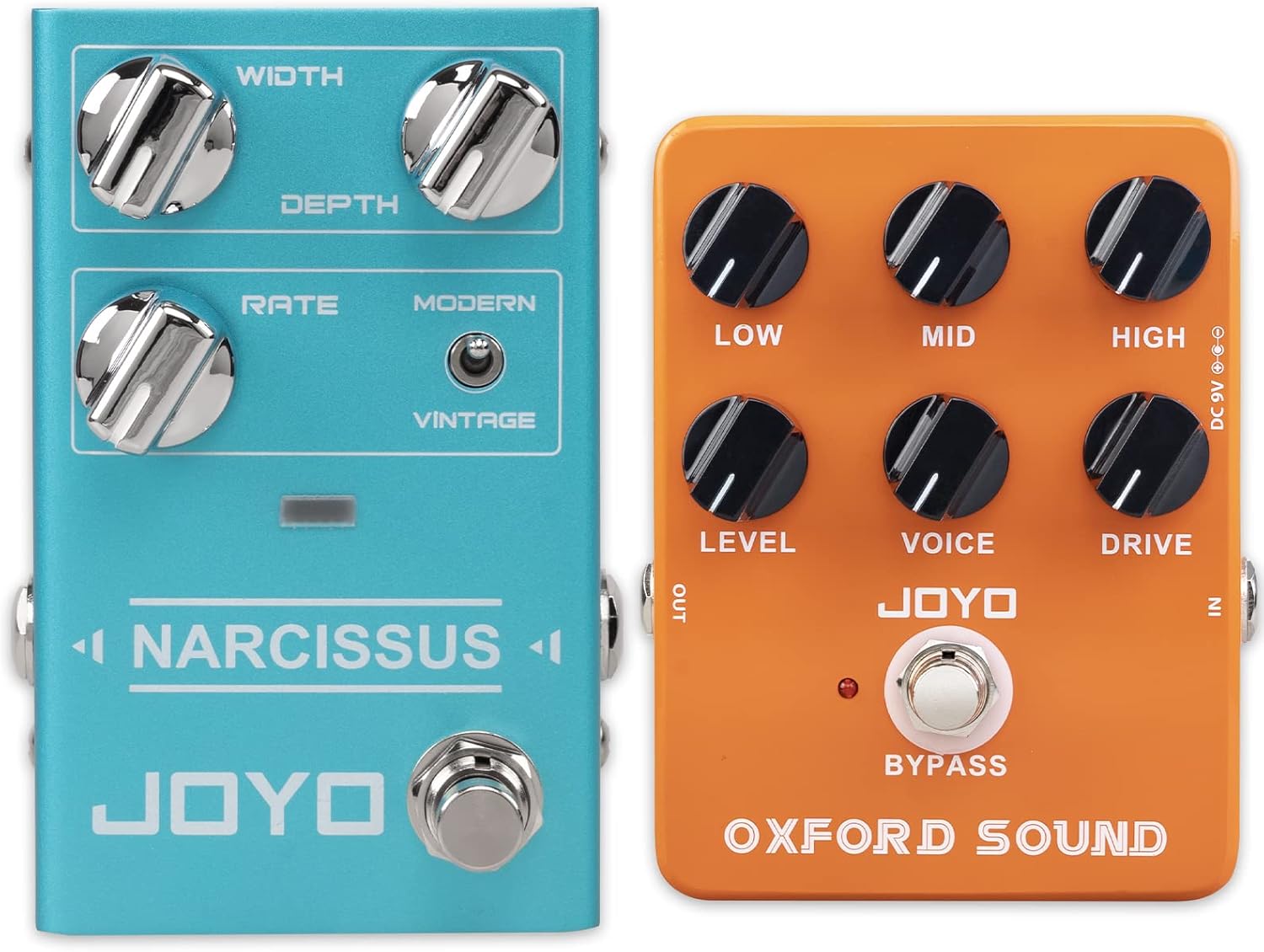 JOYO R-22 Chorus Pedal Semi-Analog Circuit and JF-22 Orange Amplifier Simulator Distortion Pedal