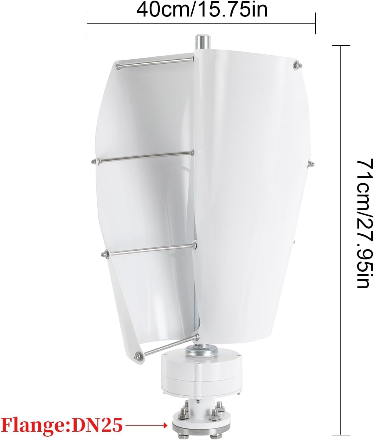 10000W Small Home Use Vertical Axis Wind Turbine,12V/24V/48V Low Wind Start Permanent Magnet Generator Turbines Generator for Wind and Solar Power Generation Systems