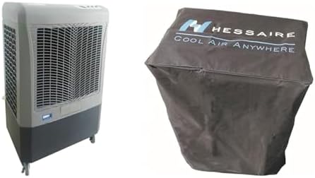 Hessaire 3100 CFM Evaporative Air Cooler Bundle with Cover for MC61 Mobile Cooler