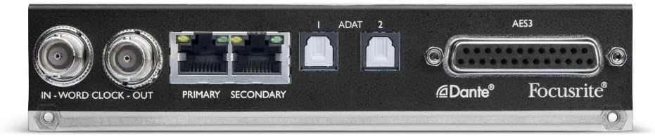 Focusrite ISA ADN8 Eight-Channel Precision Analog-to-Digital Card with Dante Connectivity