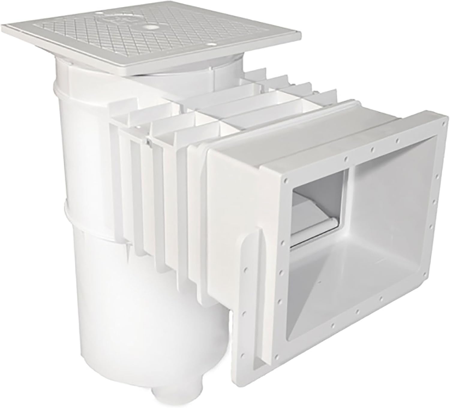 Hayward Auto Skim Series Automatic Pool Skimmer and Cleaner with Self Adjusting Weir, Float and Bypass Valve, and 2 Inch Female Iron Pipe, White