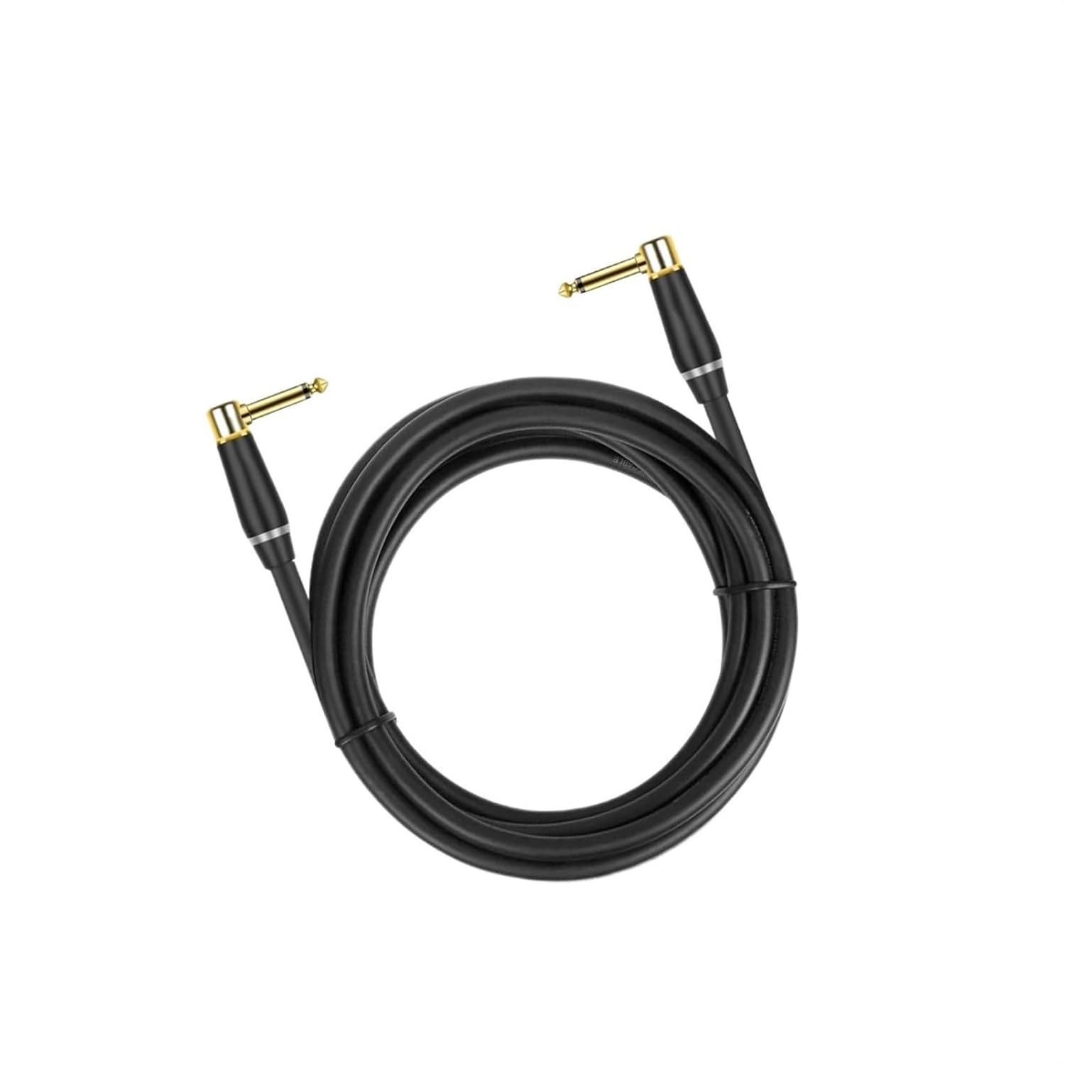 Pro Audio Cable 6.5mm TS Instrument Cable 1/4 Inch Right Angle to Right Angle Electric Guitar Bass Cord for Keyboard Mixer Amp(TS,10m)