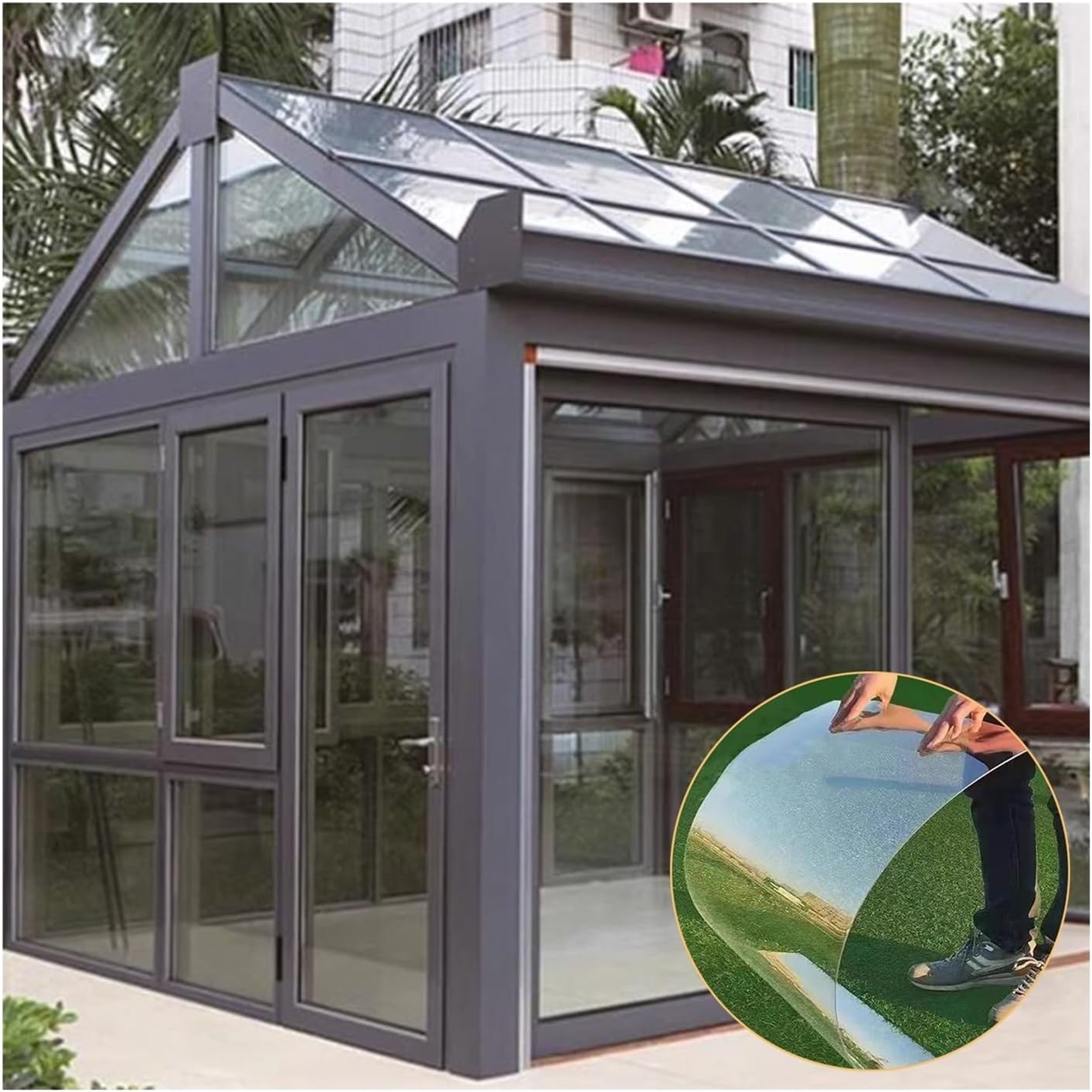 PC Endurance Board, 1.2 MM Polycarbonate Plastic Sheet, High Toughness Flame Retardant Sunlight Panels, Outdoor Garden Greenhouse Roofing Replacement Shelters, Easy To Bend ( Color : Clear , Size : 1.