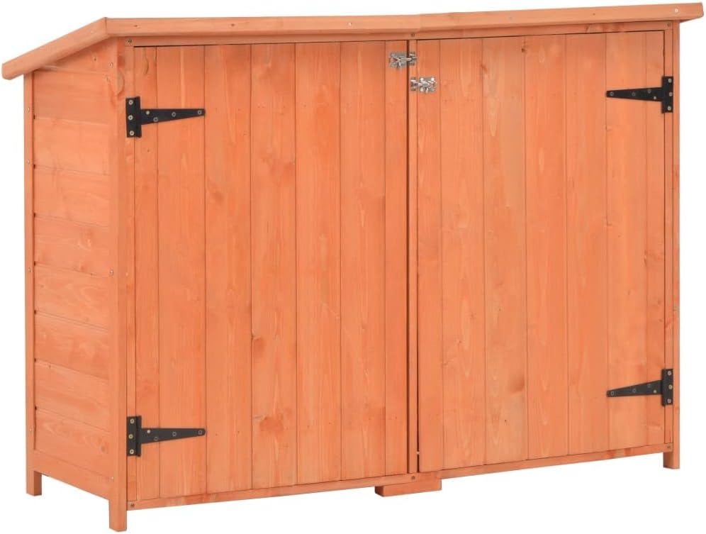 Wooden Garden Storage Shed with Shelves 50.4