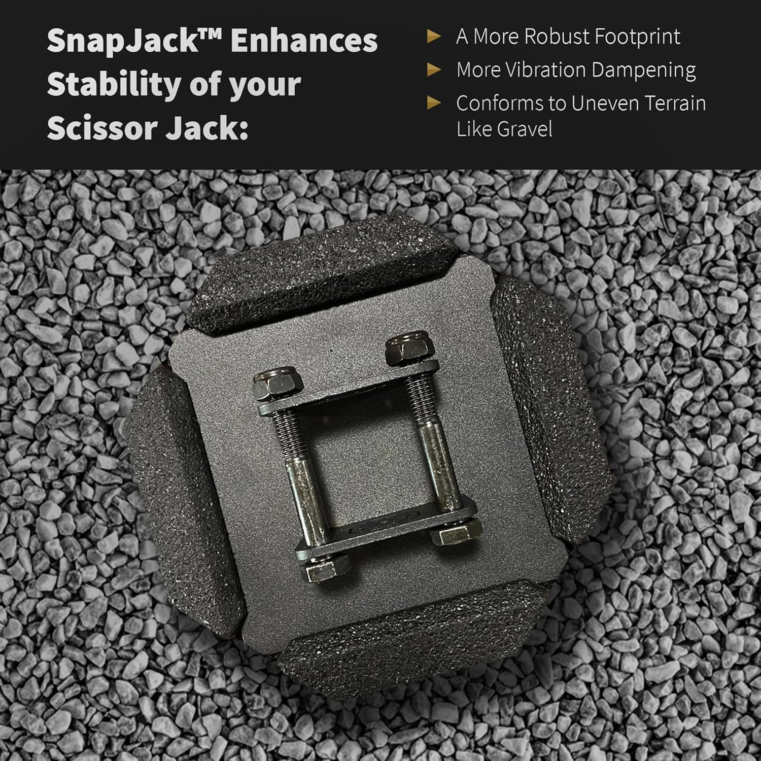 SnapPad SnapJack™ SJ (Pack of 4) | Two-Point Trailer Jack Stands Featuring 5.5