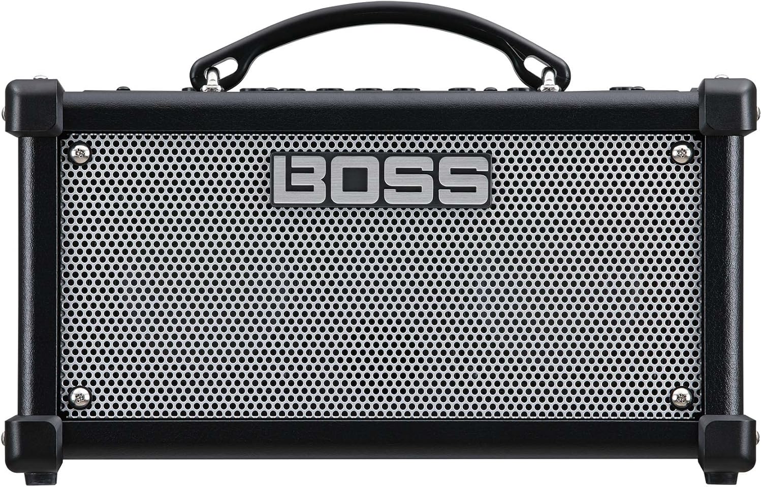 Boss Dual Cube LX 2 x 4-inch 10-watt Portable Guitar Combo Amplifier Bundle with Gearlux Instrument Cable and Picks