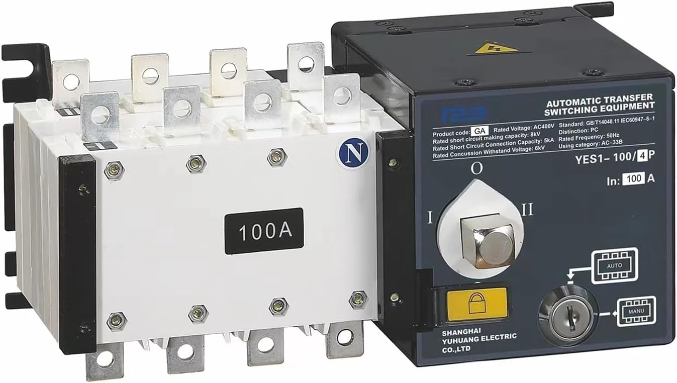 ATS Dual Power Supply PC-Klasse Automatischer Umschalter kundenspezifisch for den Außenbereich und Generator 16A-3200A AC400V YES1-GA-Serie