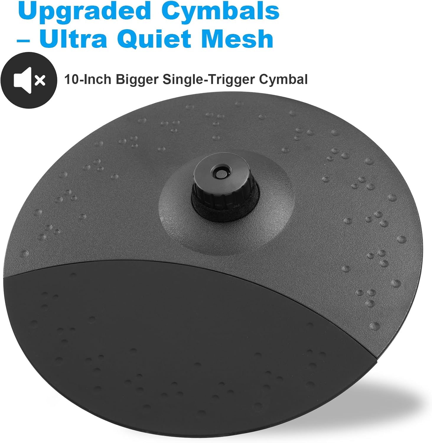 Electric Drum Set with Kick Hammer Pedal, Electronic Drum Kit for Kids Adult Beginner with 150 Sounds, 10