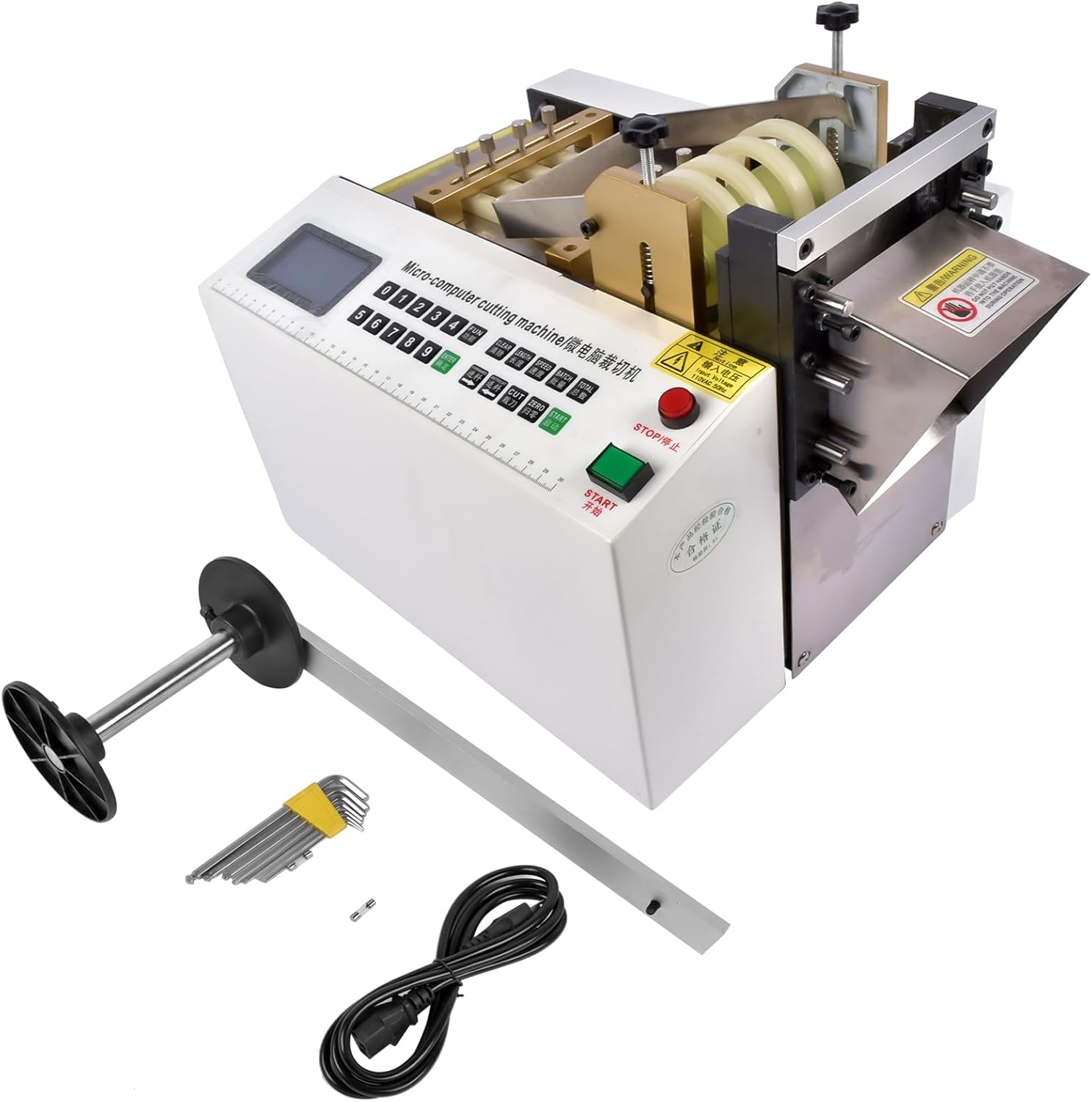 YS-100 Auto Heat-shrink Tube Cutter 110V Cable Pipe Cutting Machine, Cutting Width 0-100mm
