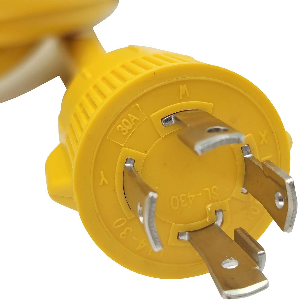 Parkworld 62176 Shore Power Adapter Generator 30A L14-30P Male to Transfer Switch 50A SS2-50R/CS6364 Female with Locking Ring